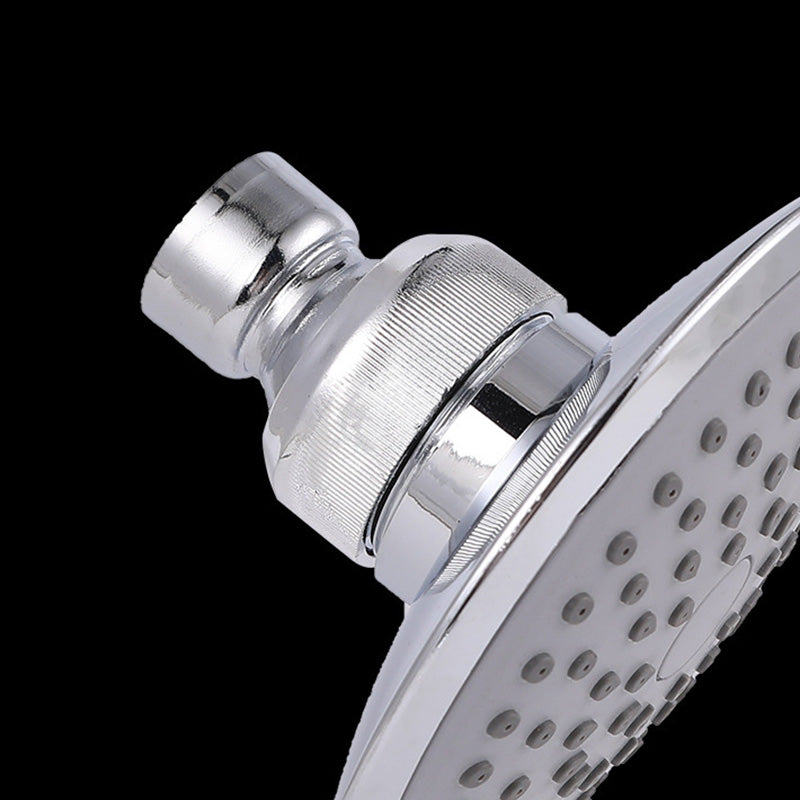 Round Shape Shower Head Modern Swivel Wall Mounted Fixed Shower Head