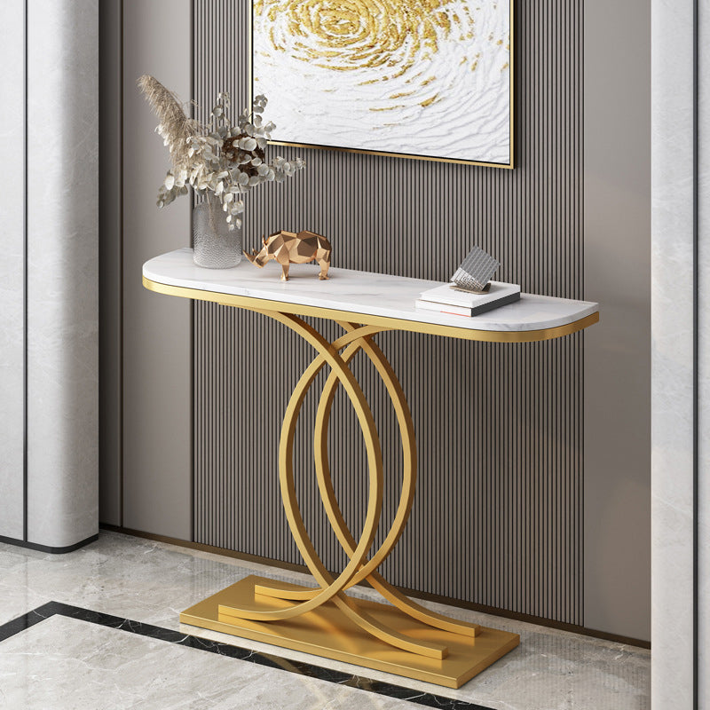 Contemporary Console Accent Table Antique Finish Console Table