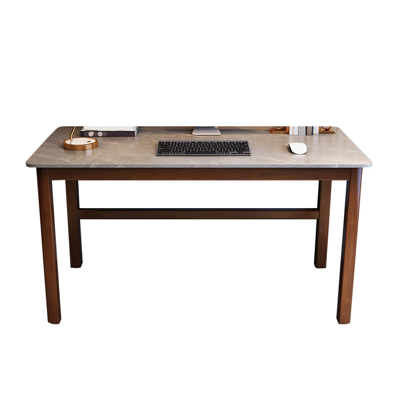 Contemporary Office Desk Wooden Rectangular Secretary Desk with Parsons