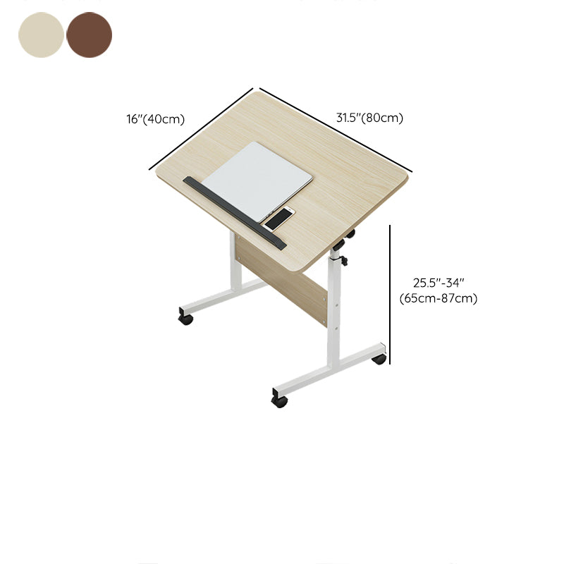 Modern Wooden Computer Desk Adjustable Rectangular Office Desk