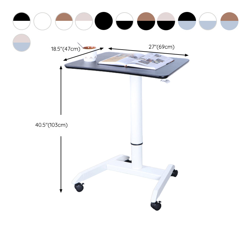 18" Wide Contemporary Standing Desk Adjustable Wooden Writing Desk