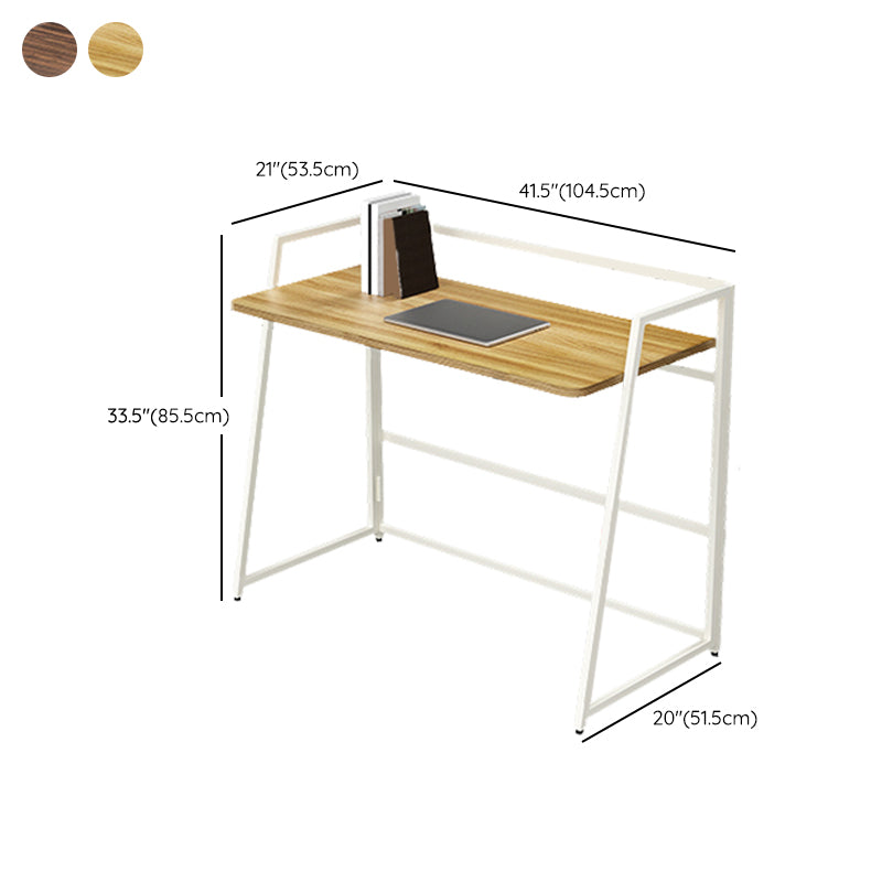 21" Wide Contemporary Writing Desk Folding Wooden Office Desk