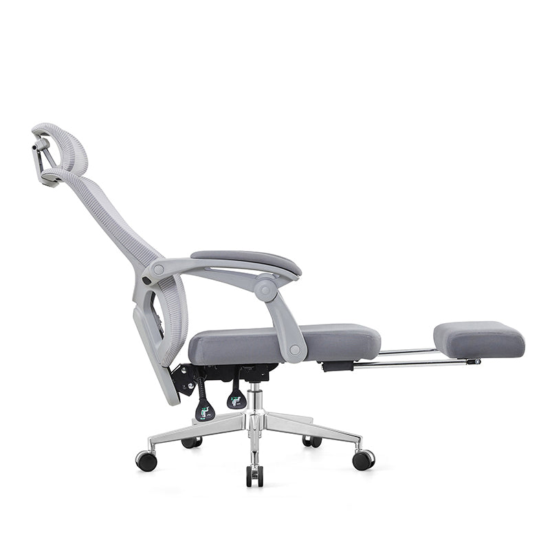 Contemporary Tilt Mechanism Microfiber Chair Desk High Back Swivel Chair