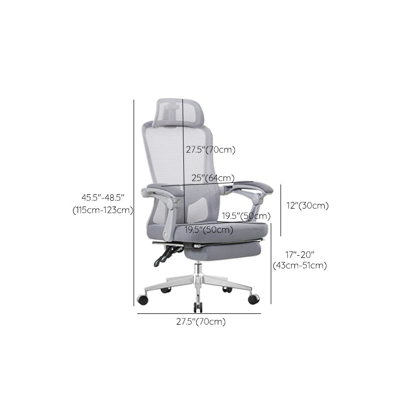 Contemporary Tilt Mechanism Microfiber Chair Desk High Back Swivel Chair