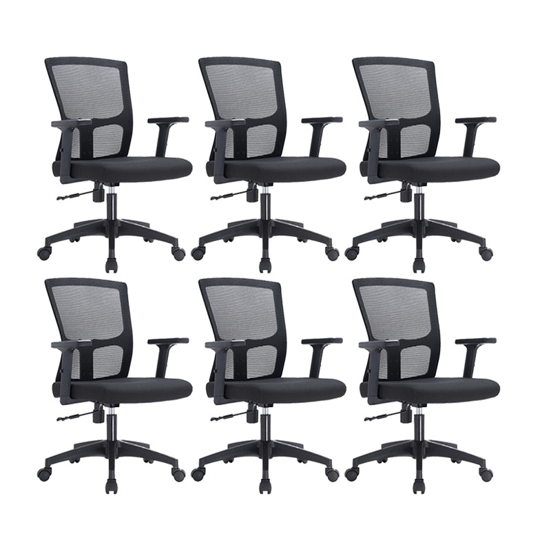 23" Wide Modern Desk Chair Breathable AirGrid Black Office Chair