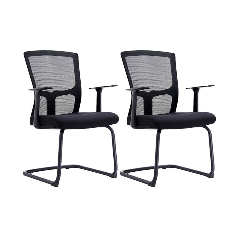 23" Wide Modern Desk Chair Breathable AirGrid Black Office Chair