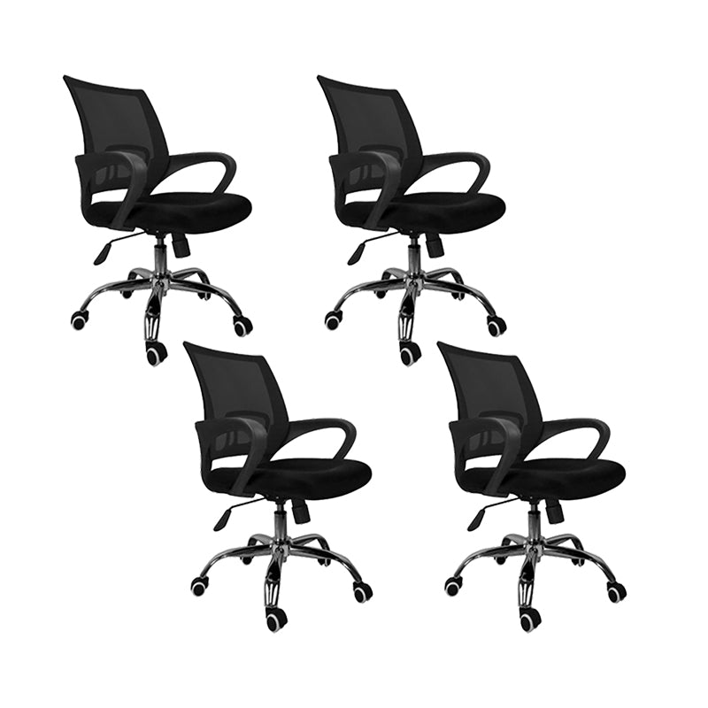 Mid Back Swivel Lumbar Support Desk Chair Breathable AirGrid Office Chair