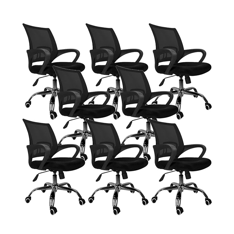 Mid Back Swivel Lumbar Support Desk Chair Breathable AirGrid Office Chair