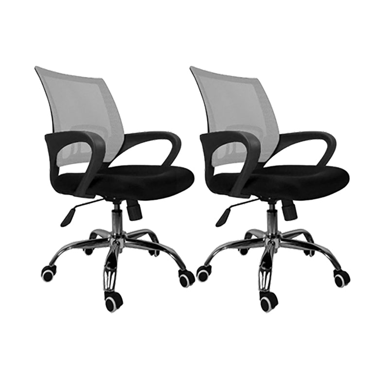 Mid Back Swivel Lumbar Support Desk Chair Breathable AirGrid Office Chair