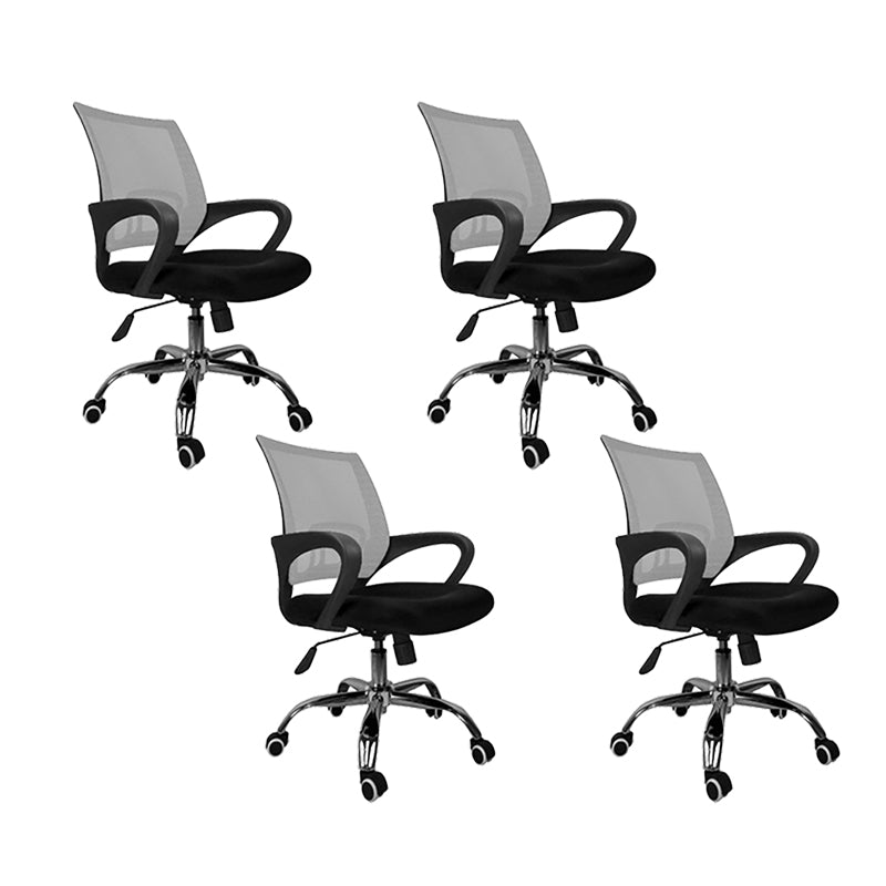 Mid Back Swivel Lumbar Support Desk Chair Breathable AirGrid Office Chair