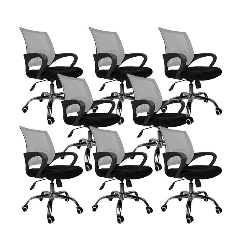 Mid Back Swivel Lumbar Support Desk Chair Breathable AirGrid Office Chair