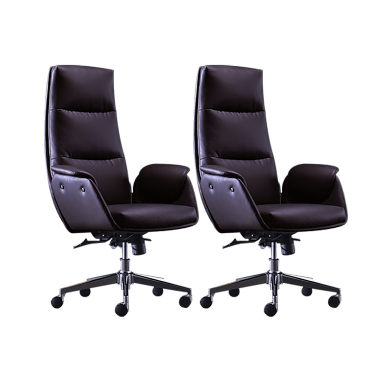 Office High Back Managers Chair Modern Armless Upholstered Executive Chair