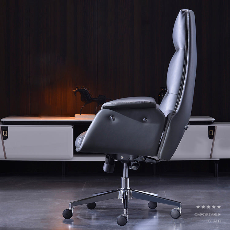 Office High Back Managers Chair Modern Armless Upholstered Executive Chair