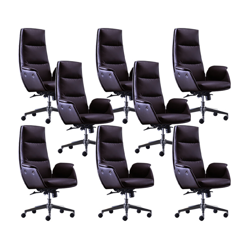 Office High Back Managers Chair Modern Armless Upholstered Executive Chair