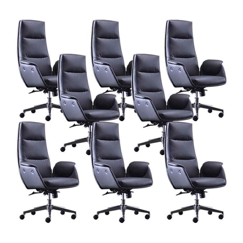 Office High Back Managers Chair Modern Armless Upholstered Executive Chair