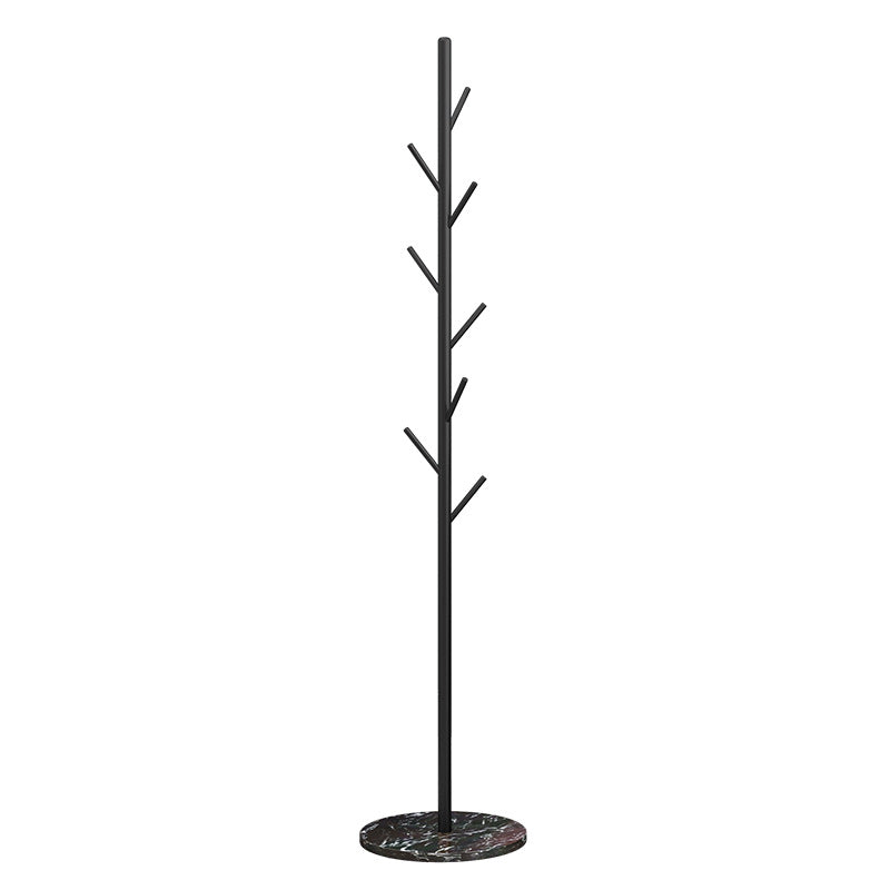 Modern Hall Stand Metal Free Standing with Hooks Entry Hall Tree