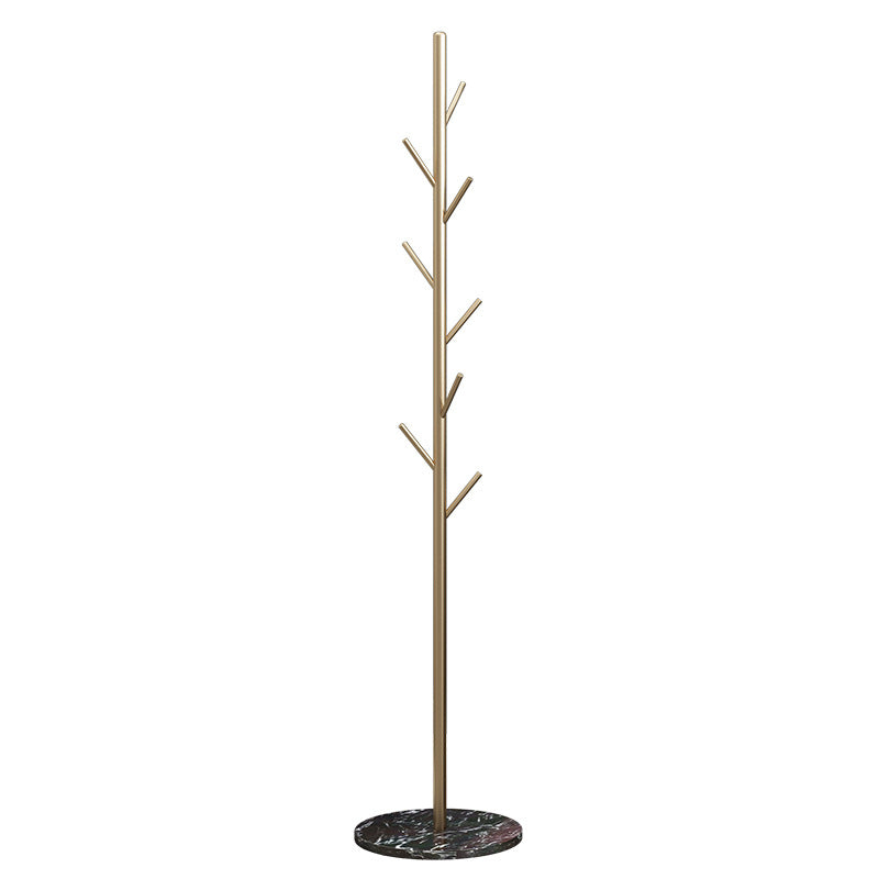 Modern Hall Stand Metal Free Standing with Hooks Entry Hall Tree