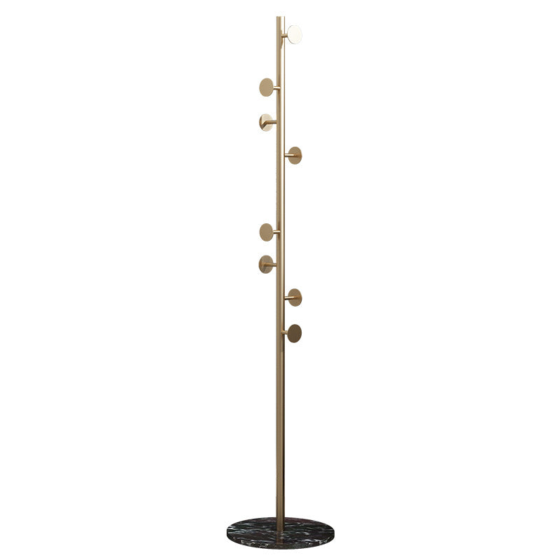 Modern Hall Stand Metal Free Standing with Hooks Entry Hall Tree