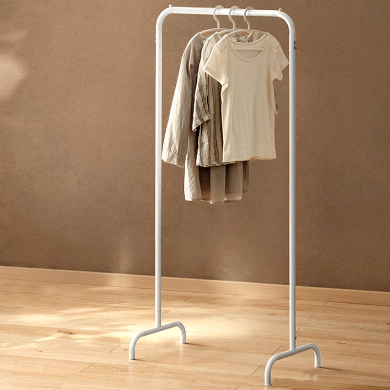 16-inch Wide Free Standing Coat Hanger Modern White Iron Hall Tree