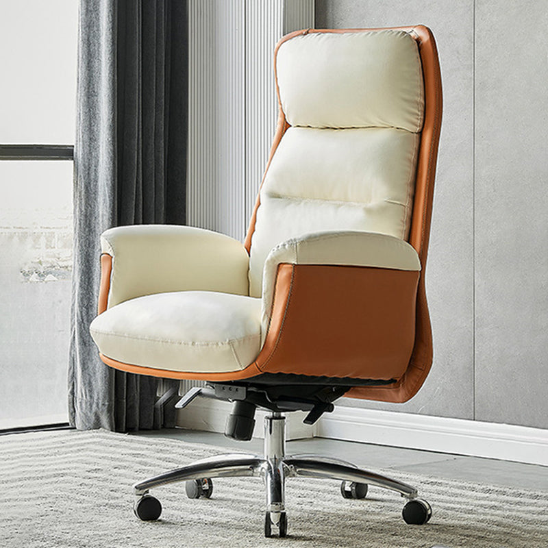 Padded Arms Executive Chair Modern Office High Back Managers Chair