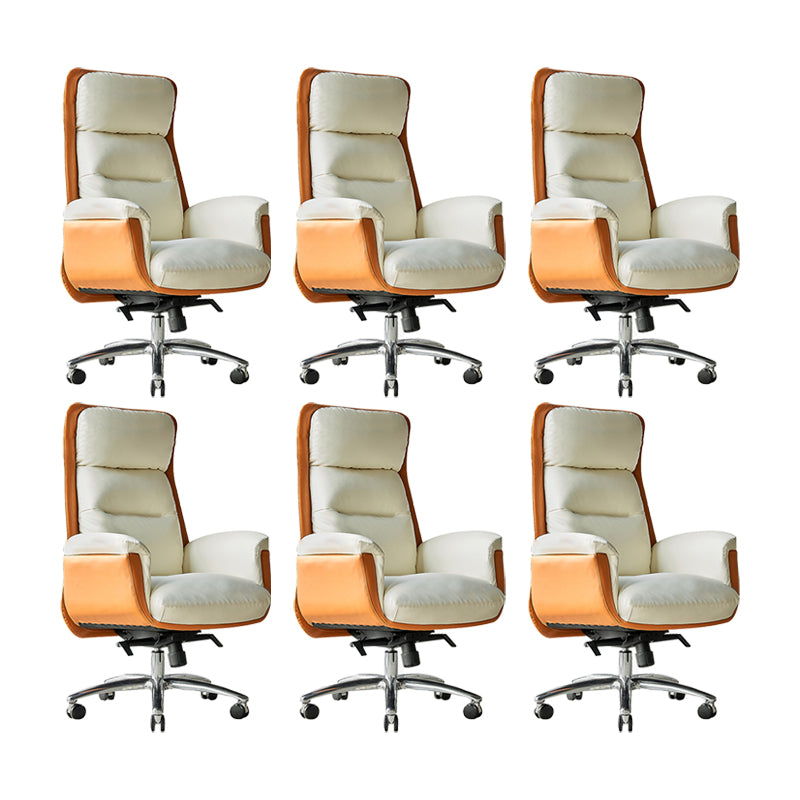 Padded Arms Executive Chair Modern Office High Back Managers Chair