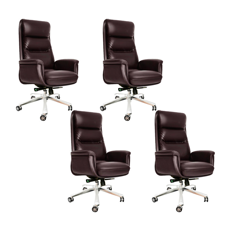 Padded Arms Executive Chair Modern Office High Back Managers Chair