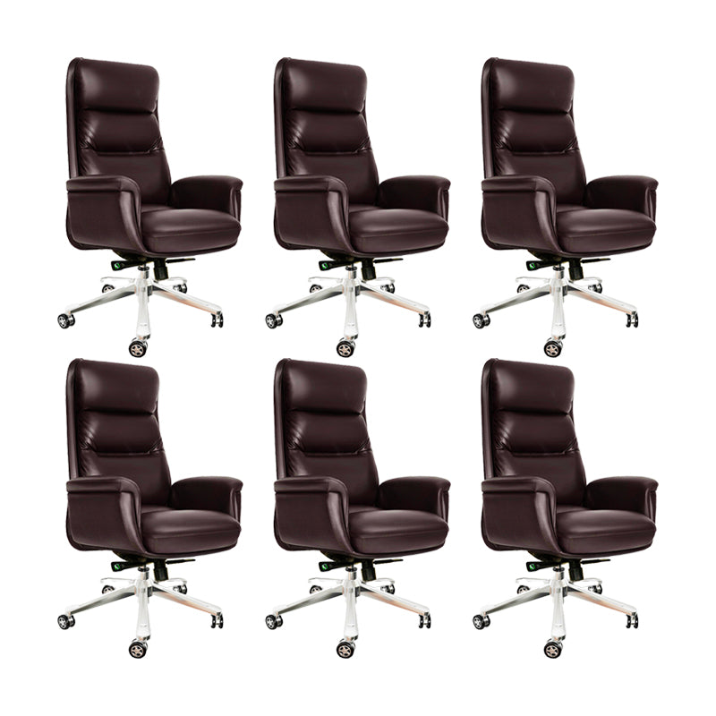 Padded Arms Executive Chair Modern Office High Back Managers Chair