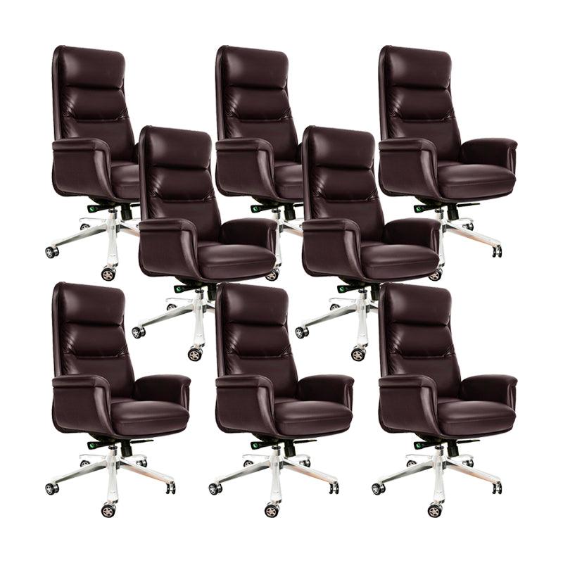 Padded Arms Executive Chair Modern Office High Back Managers Chair