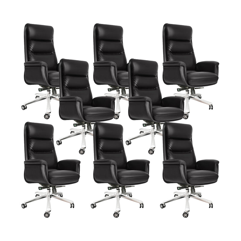 Padded Arms Executive Chair Modern Office High Back Managers Chair