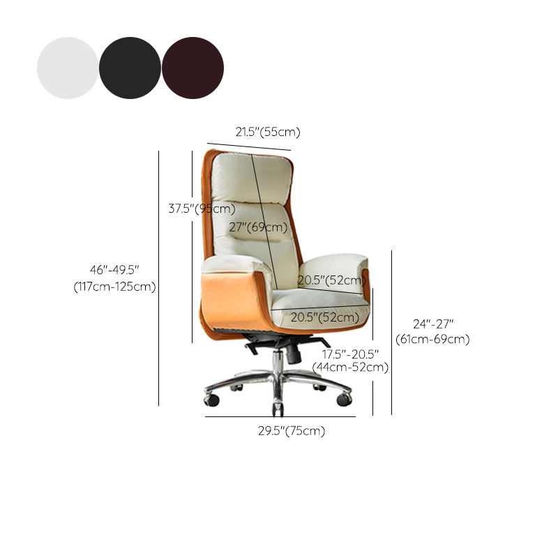 Padded Arms Executive Chair Modern Office High Back Managers Chair