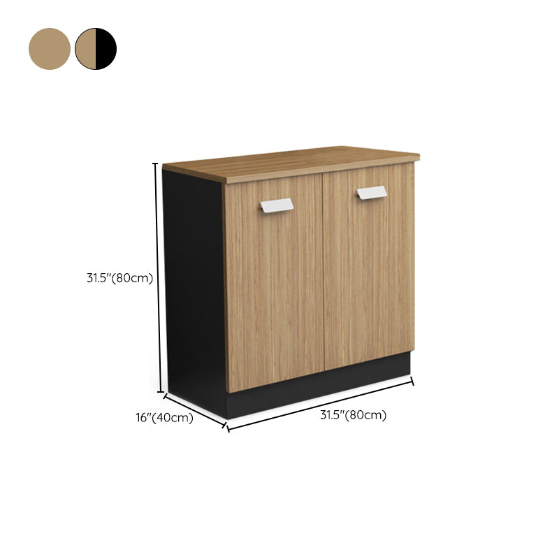 Nordic Style File Cabinets Solid Wood Solid Color Horizontal File Cabinet Office