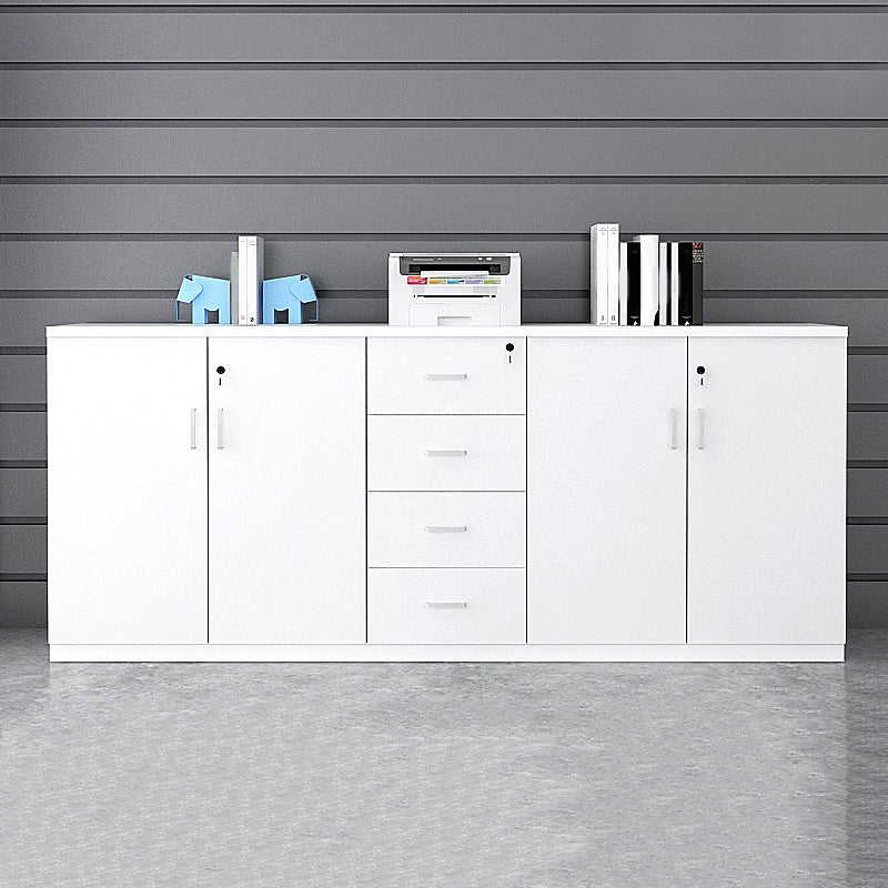 Nordic Style Wood Filing Cabinet White File Cabinet for Home Office