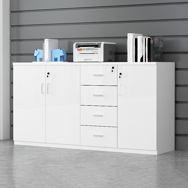 Nordic Style Wood Filing Cabinet White File Cabinet for Home Office