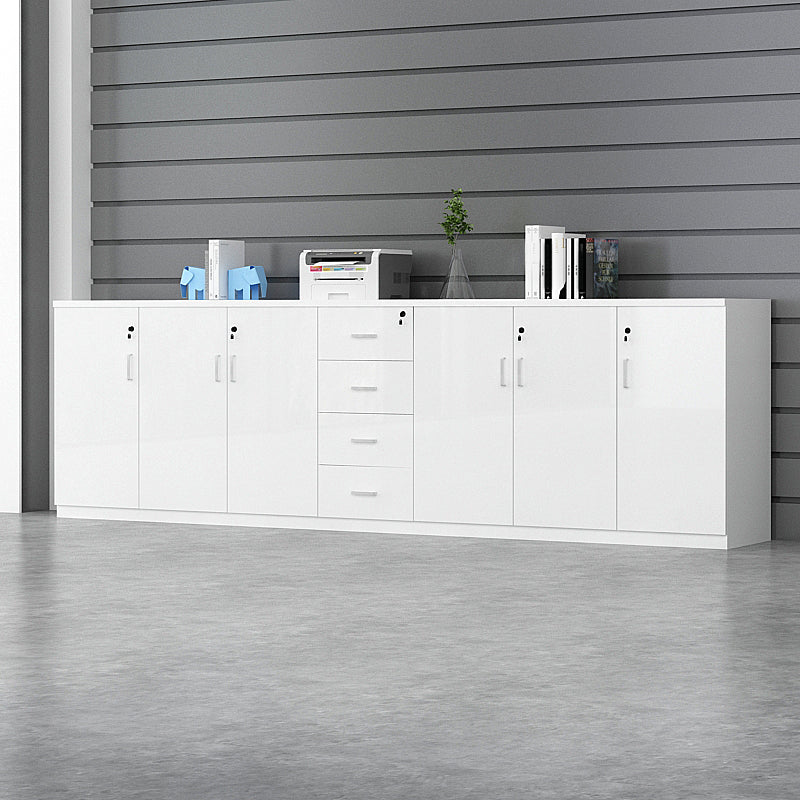 Nordic Style Wood Filing Cabinet White File Cabinet for Home Office