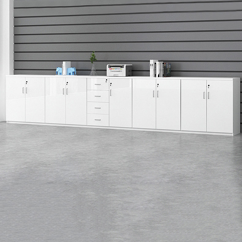 Nordic Style Wood Filing Cabinet White File Cabinet for Home Office