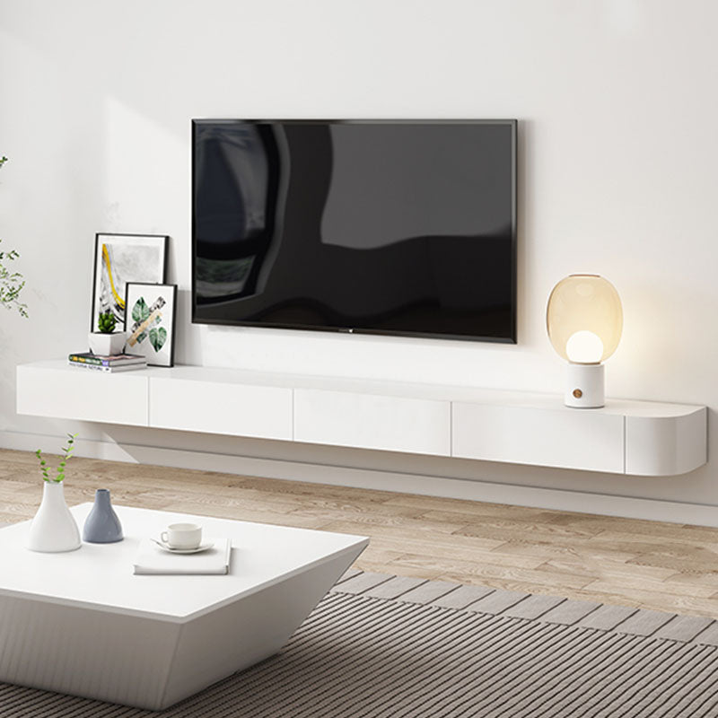 Modern TV Stand - Floating Mount TV Console in Black/ White/ Gray