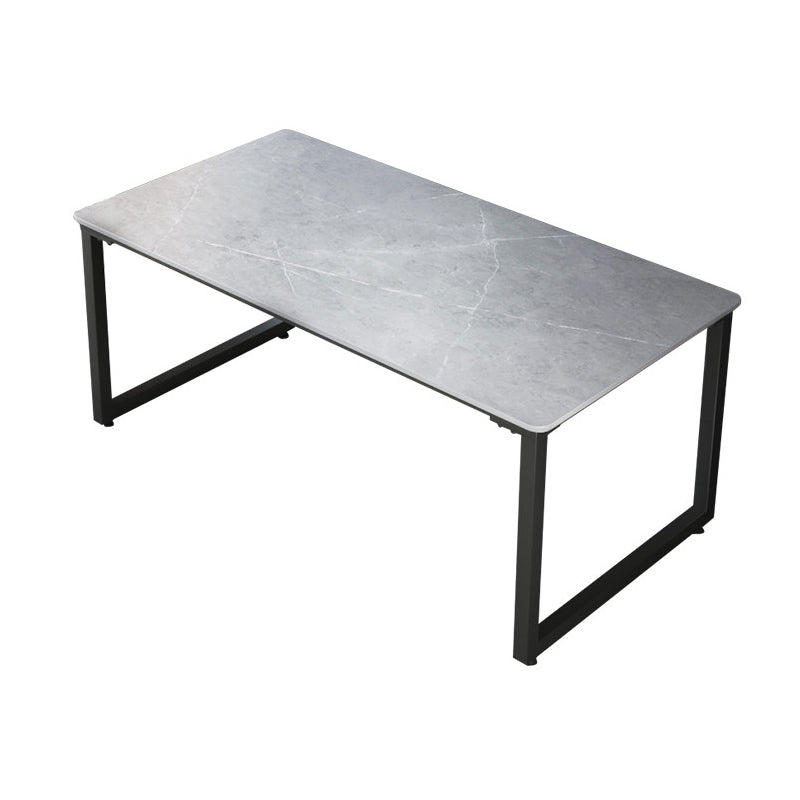 Industrial Writing Desk Rectangular Stone Office Desk for Home