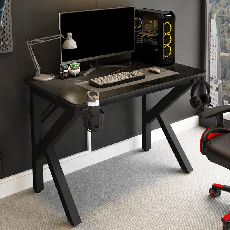 Cable Management Rectangle Stone Gaming Desk Industrial Writing Desk