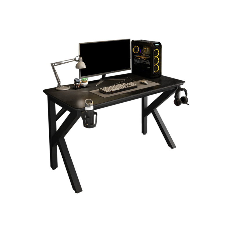 Cable Management Rectangle Stone Gaming Desk Industrial Writing Desk