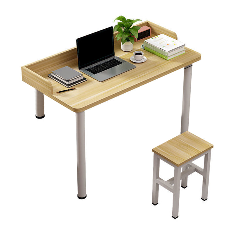 Modern White Writing Desk Rectangular Wooden Office Desk for Home