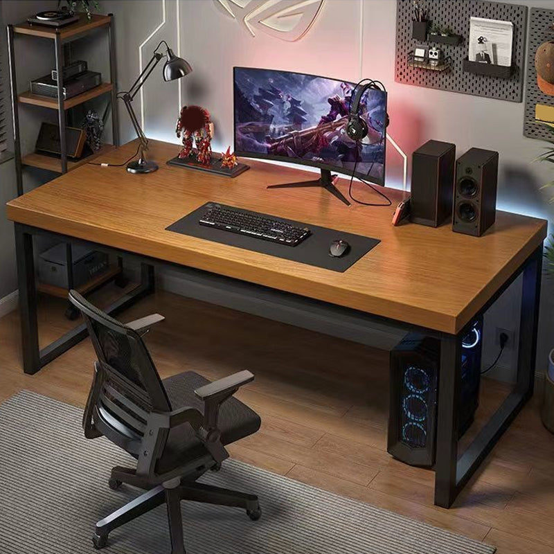 Artificial Wood and Steel Writing Desk Industrial Computer Desk for Bedroom