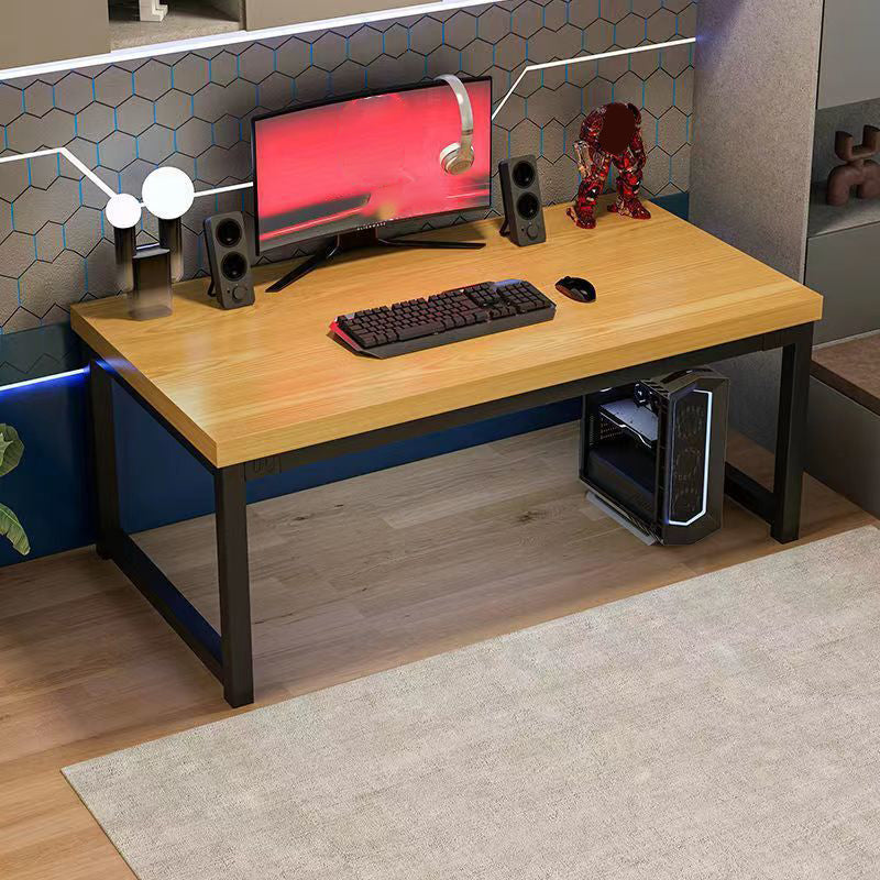 Artificial Wood and Steel Writing Desk Industrial Computer Desk for Bedroom