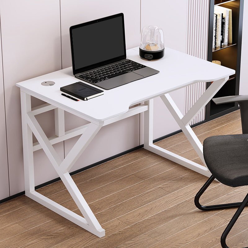 Artificial Wood and Steel Writing Desk Cable Management Computer Desk Trestle