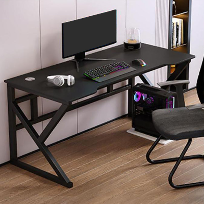 Artificial Wood and Steel Writing Desk Cable Management Computer Desk Trestle