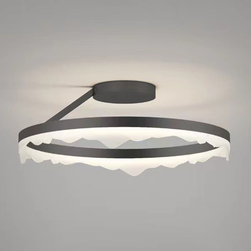 Modern Flush Mount Lighting Black/White LED Ceiling Light for Kitchen