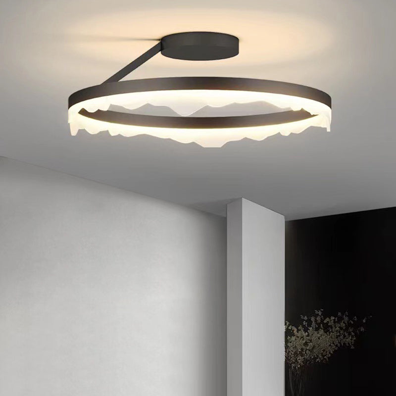 Modern Flush Mount Lighting Black/White LED Ceiling Light for Kitchen