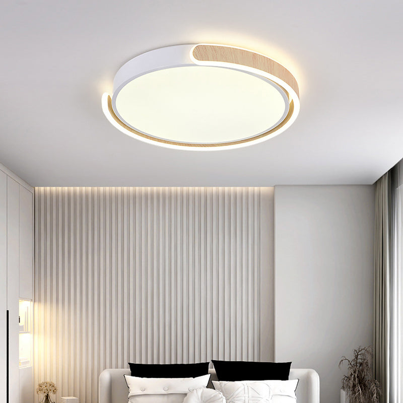 LED White Ceiling Light Modern Acrylic Flush Mount Lighting for Room