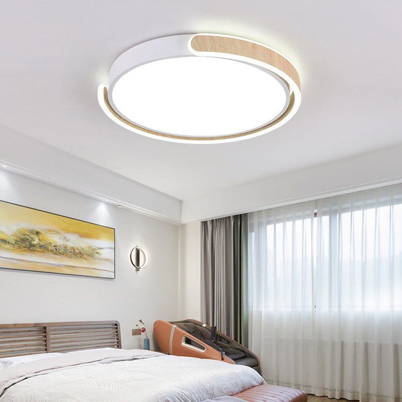 LED White Ceiling Light Modern Acrylic Flush Mount Lighting for Room