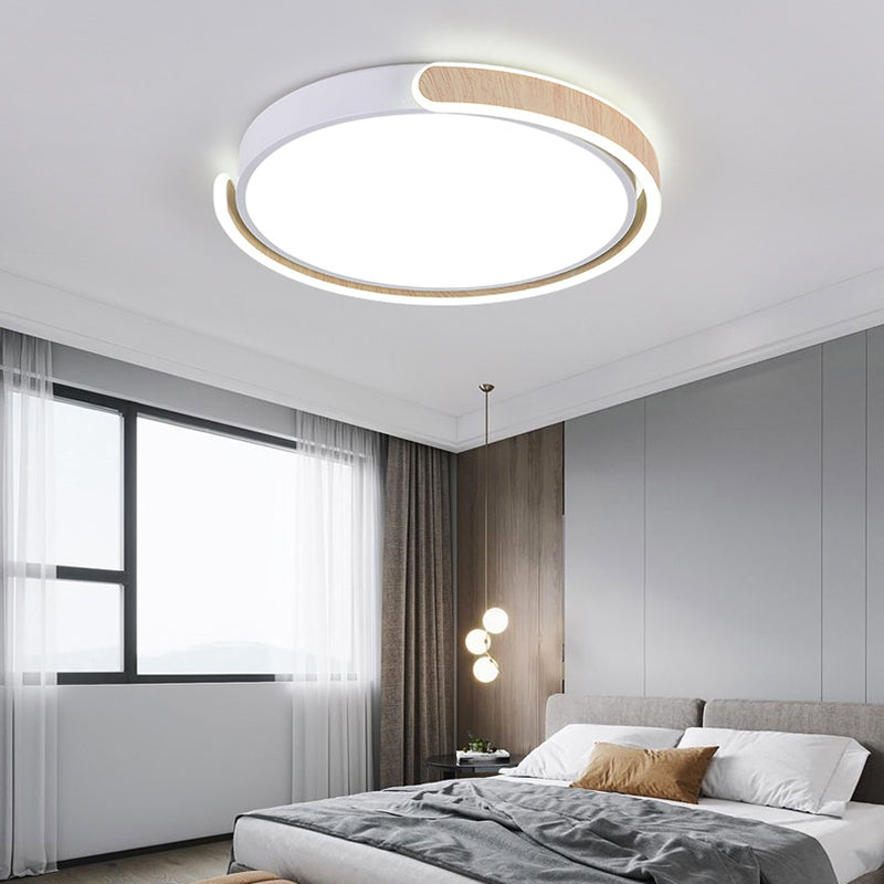 LED White Ceiling Light Modern Acrylic Flush Mount Lighting for Room