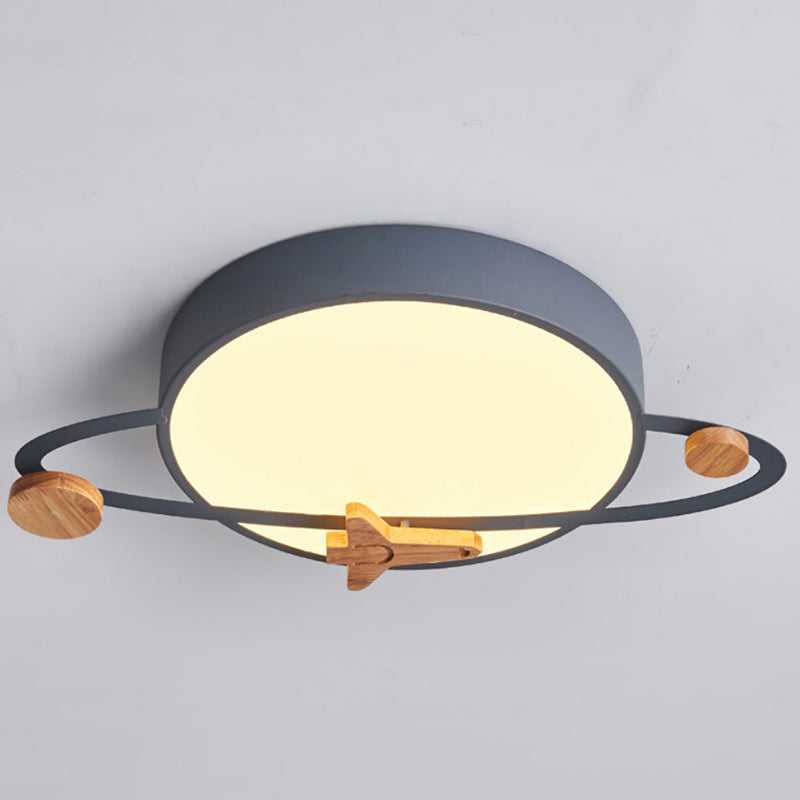 Modern LED Ceiling Light Gray/White Flush Mount Lighting for Home